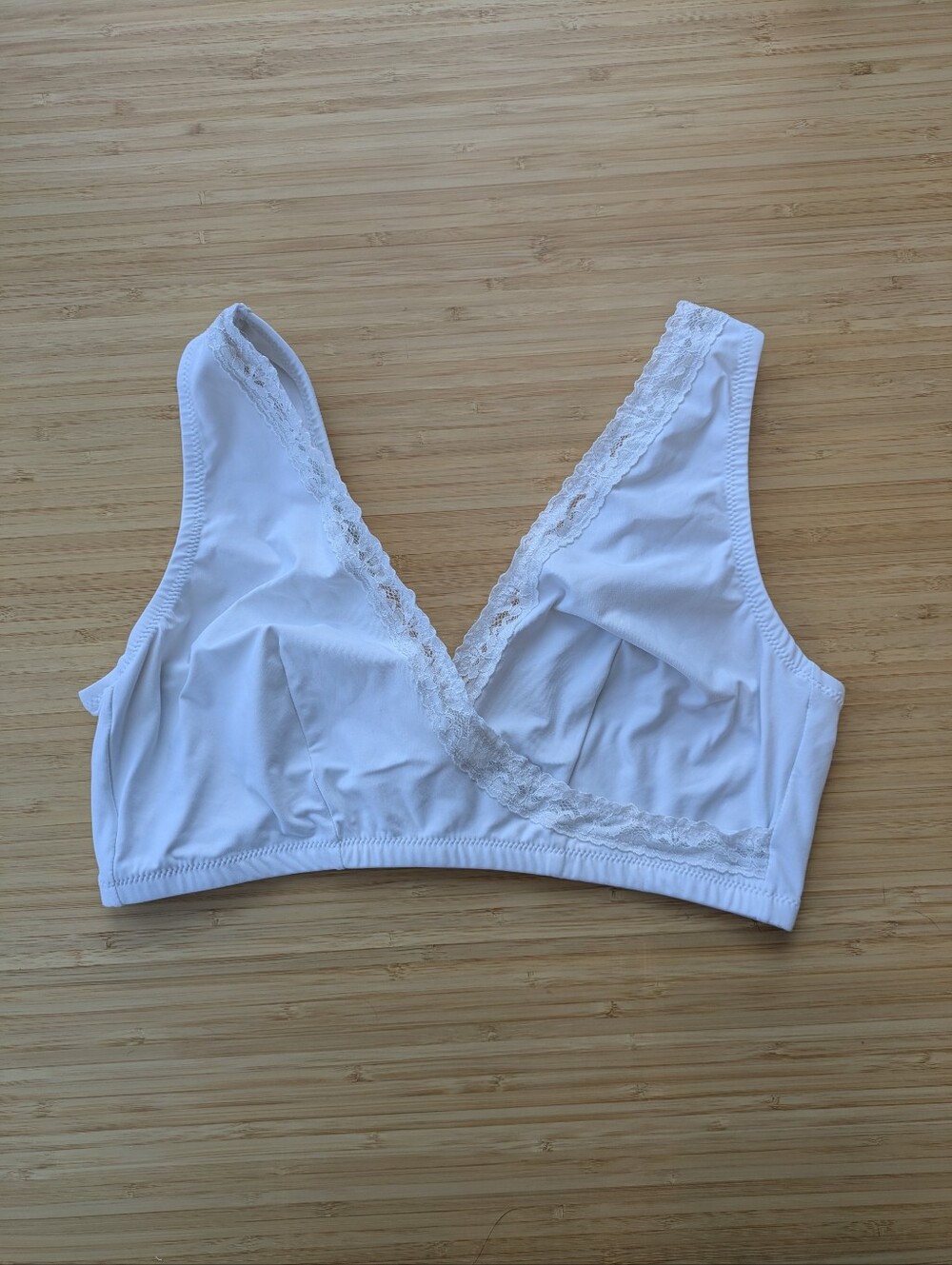 White Lace Trim Bralette - Women Intimates & Sleepwear